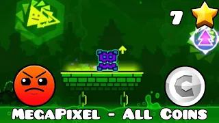 Geometry Dash: MegaPixel by NukeForceX - All Coins [100%]