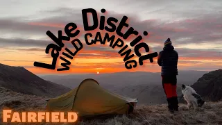 SUB ZERO WILD CAMPING My Kit Lake District - Helvellyn to Fairfield BACKPACKING SOLO UK Red Tarn