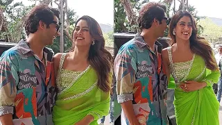 Janhvi Kapoor Cute Moments With Rajkumar Rao at Mr And Mrs Mahi Promotion