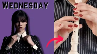 Wednesday dance song - Bloody Mary ( lady gaga) -  recorder tutorial
