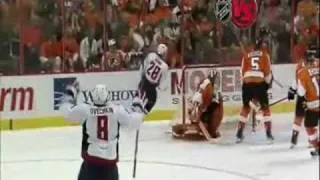 Alex Semin Amazing Goal vs Flyers 10/6/2009