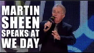 Martin Sheen at We Day: Why Not?