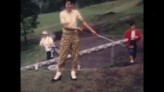 1966 (Showa 41). Japan. Golf course. Hakone? Atami? It seems to be a tourist destination on a trip.