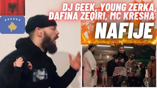 🇦🇱🇽🇰 DJ Geek, Young Zerka, Dafina Zeqiri, MC Kresha - Nafije | UK 🇬🇧 REACTION