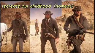 recreating john's old RDR1 outfits in red dead redemption 2 (rdr2) and quick draw with no deadeye