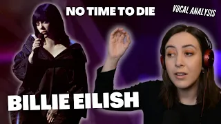 Vocal Coach Reacts to BILLIE EILISH, FINNEAS | No Time To Die (The Oscars 2022) | (& Analysis)