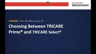 Choosing Between TRICARE Prime and TRICARE Select