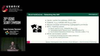 USENIX Security '19 - ScatterCache: Thwarting Cache Attacks via Cache Set Randomization