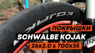 Overview of Schwalbe Kojak 26x2.0 and 700x35 tires