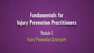 Injury Prevention Strategies - Module 3