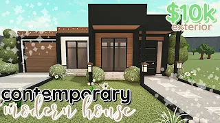 10k Contemporary *NO GAME PASS* Bloxburg House Build *WITH VOICE*