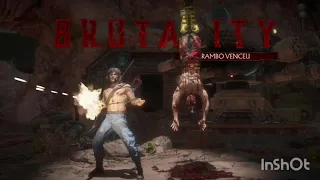 Mortal Kombat 11 Ultimate - Rambo shooting arrows at hot men (shirtless) - Male Ryona