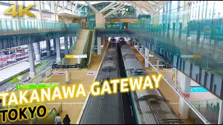 Tokyo Takanawa Gateway, new station in Yamanote line [4K ASMR]