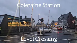 *New E2S Alarm That Doesn't Work* Coleraine Station Level Crossing (Portrush) Saturday February 2022