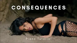 Camilla Cabello - Consequences (Piano Tutorial+MIDI)