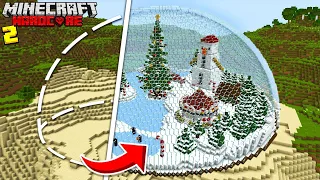 Ich habe eine WÜSTE in ein WINTERBIOM in Minecraft Hardcore verwandelt!