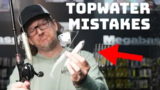 The 4 Biggest Mistakes Fishermen Do When Fishing Topwater Lures!