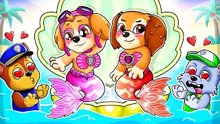 Paw Patrol BUT They Turn Into Pretty MERMAIDS!! 🧜‍♀️- Happy Life Story - Ultimate Rescue - Rainbow 3