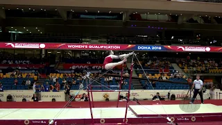 MUSTAFINA Aliia (RUS) - 2018 Artistic Worlds, Doha (QAT) - Qualifications Uneven Bars