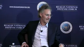 Palantir CEO Alex Karp at the Reagan National Defense Forum 2022