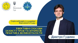 Ефективні способи захисту прав та інтересів: практика ВП ВС | Дмитро Гудима