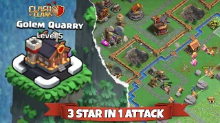 How to 3 star golem quarry in 1 shot (Clash of Clans)