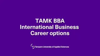 TAMK BBA in International Business – Career Options