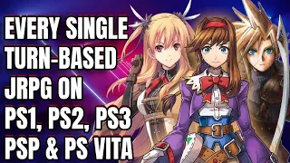 Every Single Turn-Based JRPG on PS1, PS2, PS3, PSP & PS Vita! (No Commentary)