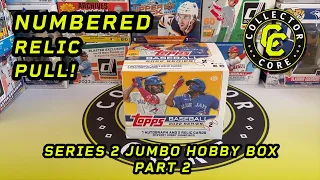 🔥 Numbered Relic Pull! 🔥Topps Series 2 Jumbo Hobby Box - Part 2