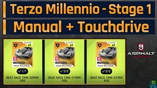 Asphalt 9 | Terzo Millennio Mega Event | Stage 1 - Manual + Touchdrive