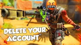 "DELETE YOUR ACCOUNT KNIFER!" (Black Ops 4 Knife Only Rage Reactions & Funny Moments)