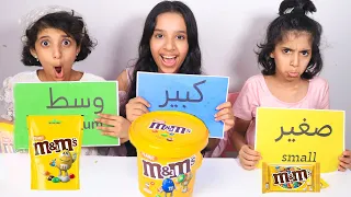 شفا تحدي صغير ضد متوسط ضد كبير !small vs medium vs big food challenge