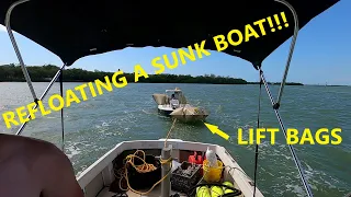 My First Time Using Lift Bags to Refloat a Boat - Salvage