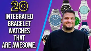 List of 20 Integrated Bracelet Watches that are AWESOME.  My Top Integrated Bracelet Sports watches