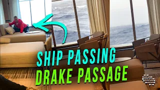 Cruise Ship Charging Through the Drake Shake While Crossing Drake Passage