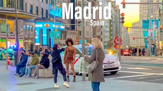 Madrid, Spain 🇪🇸 -  Evening Walk January 2022 - 4K 60fps -HDR Walking Tour (▶155Min)