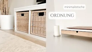 Minimalistische Ordnung in Schränken und Schubladen I minimalistisch wohnen I saltypeanut