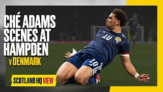 Ché Adams Dramatic Strike v Denmark | SCENES at Hampden | #ScotlandHQ View Behind the Goals