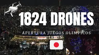 Tecnología Japonesa  +Espectacular show de drones en Tokio 2020 +Apertura juegos olímpicos