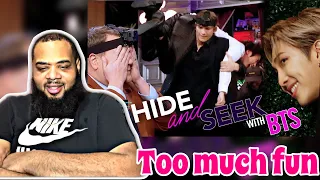 BTS & Ashton Kutcher Play Hide & Seek on The Late Late Show | REACTION (super edited)