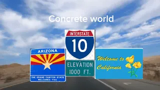 Phoenix, Arizona to Los Angeles, California #Interstate10