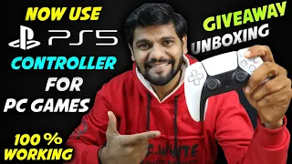 How To Connect PS5 Controller To PC / Laptop [  Windows ] ⚡ PS5 Controller Unboxing + Giveaway🔥