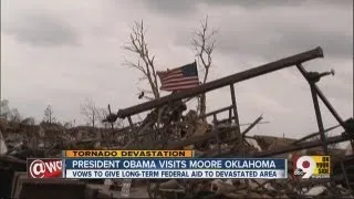 President visits tornado-devastated part of Oklahoma