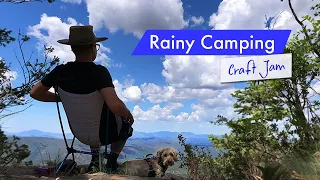 Rainy Summer Camping / Crafting / Relaxing in my 4Runner on the Mogollon Rim, Arizona FR 9350