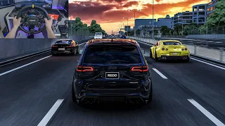 1200HP Jeep Trackhawk Vs 1020HP BMW M8 Vs 998HP Nissan GT-R R35 - Assetto Corsa | Moza R16 + Pimax