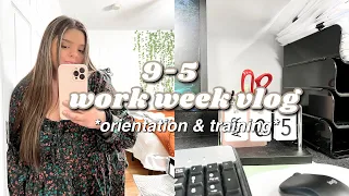 9-5 work week in my life: orientation, cpr training, and more!!