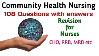 Community Health Nursing || Community Health Officer MCQs || Community Health || CHO