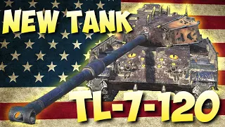 😉 FIRST LOOK- TL-7-120 - Amercian Tier 9 HVY- World of Tanks Blitz