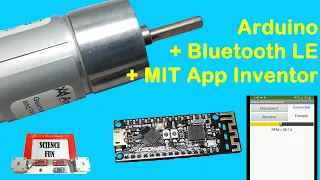 Arduino Bluetooth Motor Controller // Bluetooth Low Energy BLE and MIT App Inventor for Android