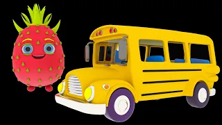 Funky Fruits Baby Sensory * Wheels On The Bus - Summer Collection * Fun animation with music!